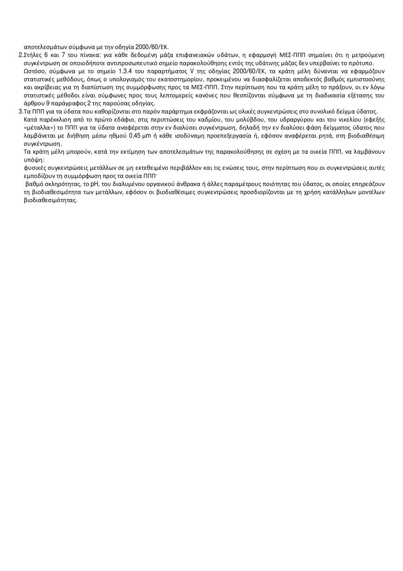 ΠΡΟΤΥΠΑ ΠΟΙΟΤΗΤΑΣ ΠΕΡΙΒΑΛΛΟΝΤΟΣ ΓΙΑ ΟΥΣΙΕΣ ΠΡΟΤΕΡΑΙΟΤΗΤΑΣ ΚΑΙ ΟΡΙΣΜΕΝΕΣ ΑΛΛΕΣ ΡΥΠΟΓΟΝΕΣ ΟΥΣΙΕΣ ΠΡΟΤΥΠΑ ΠΟΙΟΤΗΤΑΣ ΠΕΡΙΒΑΛΛΟΝΤΟΣ ΓΙΑ ΟΥΣΙΕΣ ΠΡΟΤΕΡΑΙΟΤΗΤΑΣ ΚΑΙ ΟΡΙΣΜΕΝΕΣ ΑΛΛΕΣ ΡΥΠΟΓΟΝΕΣ ΟΥΣΙΕΣ